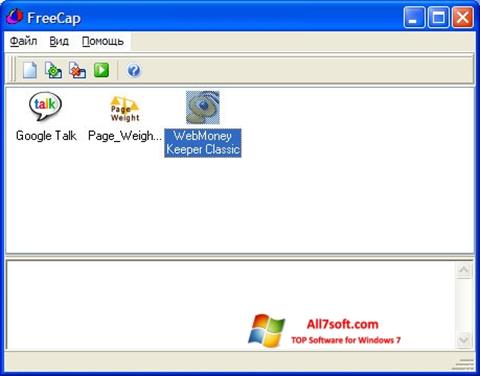 Ekran görüntüsü FreeCap Windows 7