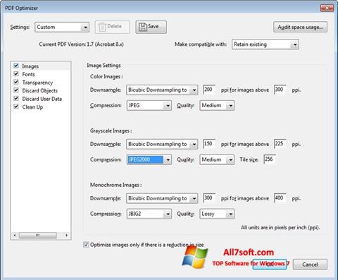 Ekran görüntüsü Adobe Acrobat Pro DC Windows 7