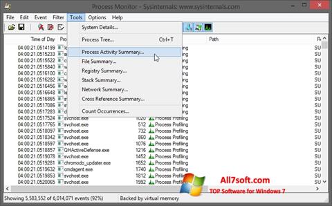 Ekran görüntüsü Process Monitor Windows 7
