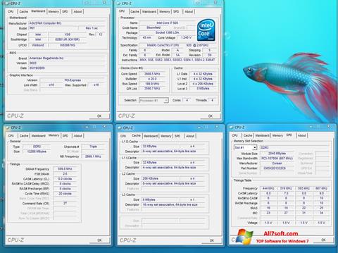 Ekran görüntüsü CPU-Z Windows 7