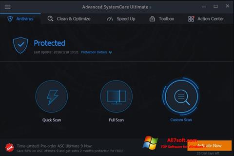 Ekran görüntüsü Advanced SystemCare Windows 7