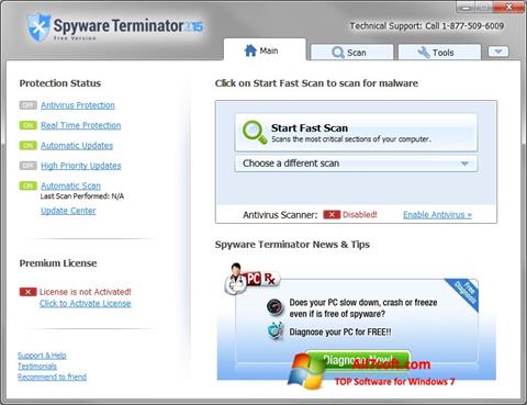 Ekran görüntüsü Spyware Terminator Windows 7
