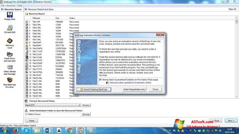Ekran görüntüsü BadCopy Pro Windows 7