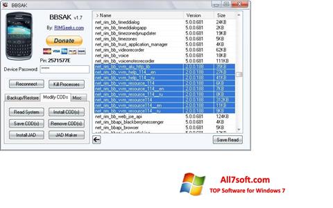 Ekran görüntüsü BBSAK Windows 7