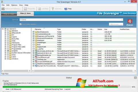 Ekran görüntüsü File Scavenger Windows 7