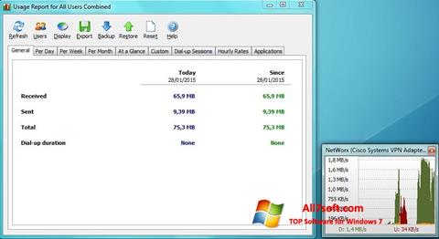 Ekran görüntüsü NetWorx Windows 7
