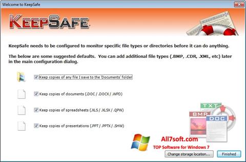 Ekran görüntüsü KeepSafe Windows 7