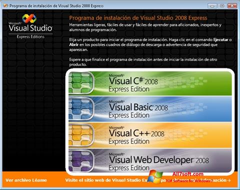 Ekran görüntüsü Microsoft Visual Studio Windows 7