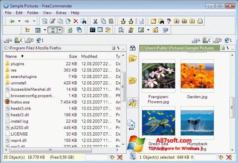 Ekran görüntüsü FreeCommander Windows 7