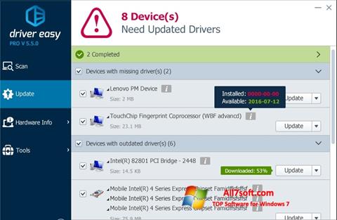 Ekran görüntüsü Driver Easy Windows 7