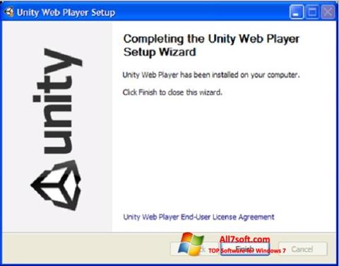 Ekran görüntüsü Unity Web Player Windows 7