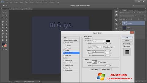 Ekran görüntüsü Adobe Photoshop CC Windows 7
