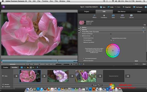 Ekran görüntüsü Adobe Premiere Elements Windows 7