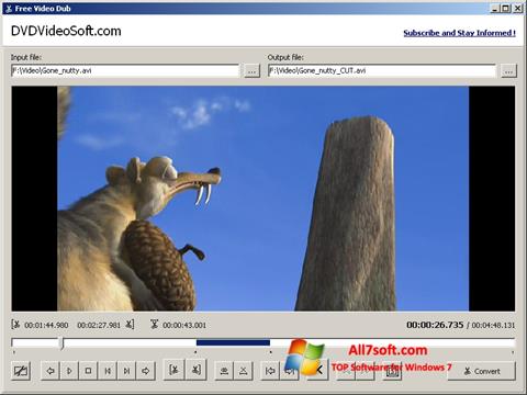 Ekran görüntüsü Free Video Dub Windows 7