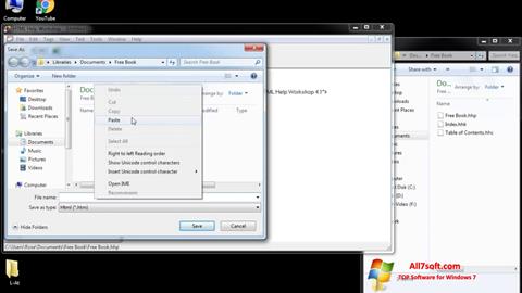 Ekran görüntüsü HTML Help Workshop Windows 7