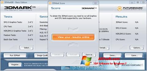 Ekran görüntüsü 3DMark06 Windows 7