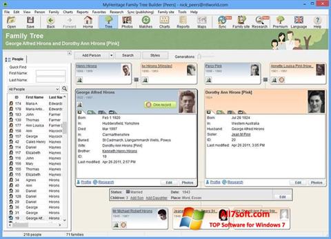 Ekran görüntüsü Family Tree Builder Windows 7