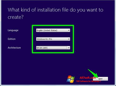 Ekran görüntüsü Windows Bootable Image Creator Windows 7