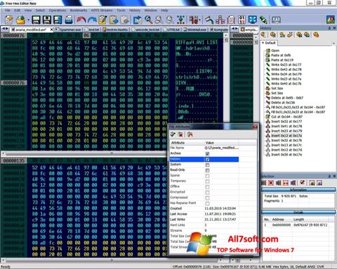 Ekran görüntüsü Hex Editor Neo Windows 7