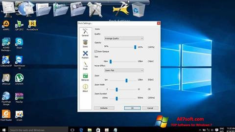 Ekran görüntüsü RocketDock Windows 7