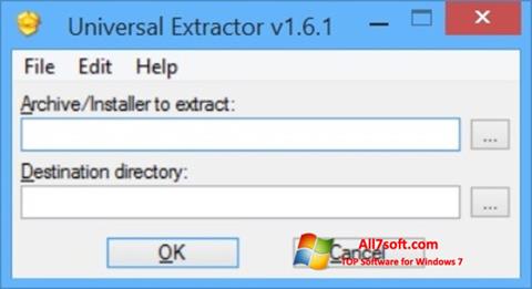 Ekran görüntüsü Universal Extractor Windows 7