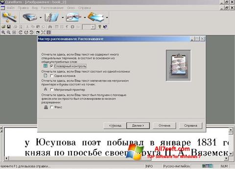 Ekran görüntüsü CuneiForm Windows 7