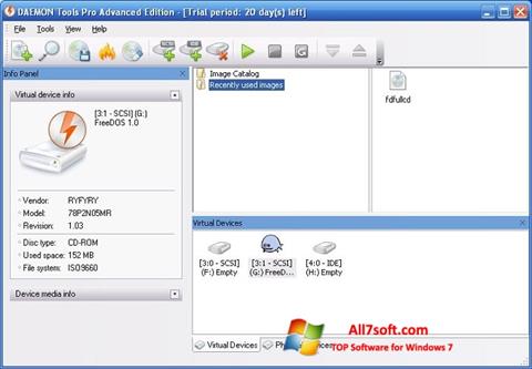 Ekran görüntüsü DAEMON Tools Pro Windows 7
