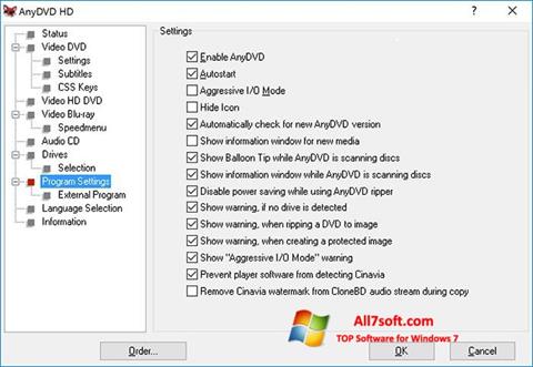 Ekran görüntüsü AnyDVD Windows 7