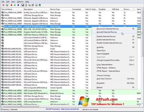 Ekran görüntüsü USB Manager Windows 7