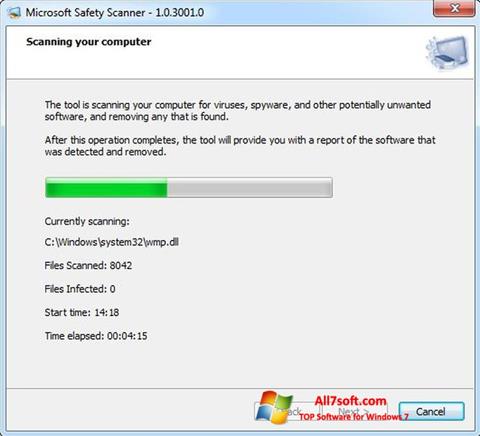 Ekran görüntüsü Microsoft Safety Scanner Windows 7