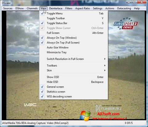 Ekran görüntüsü DScaler Windows 7