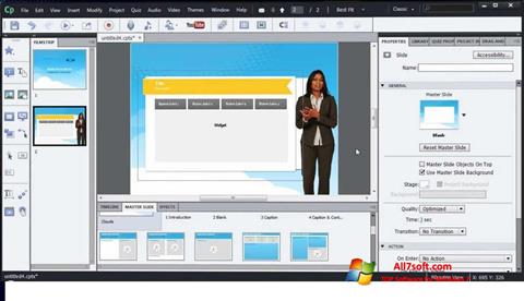 Ekran görüntüsü Adobe Captivate Windows 7