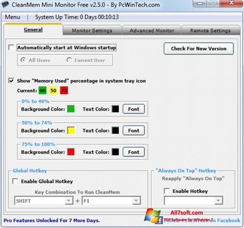 Ekran görüntüsü CleanMem Windows 7