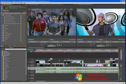 Ekran görüntüsü Adobe Premiere Pro Windows 7