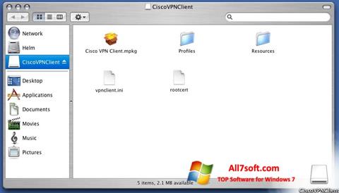 Ekran görüntüsü Cisco VPN Client Windows 7