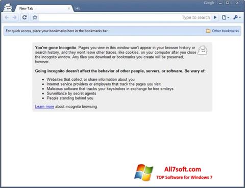 Ekran görüntüsü Google Chrome Beta Windows 7