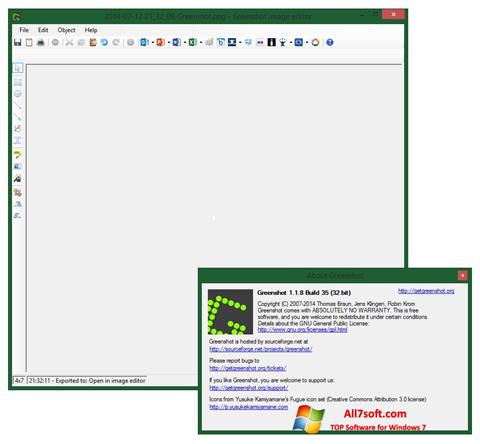 Ekran görüntüsü Greenshot Windows 7