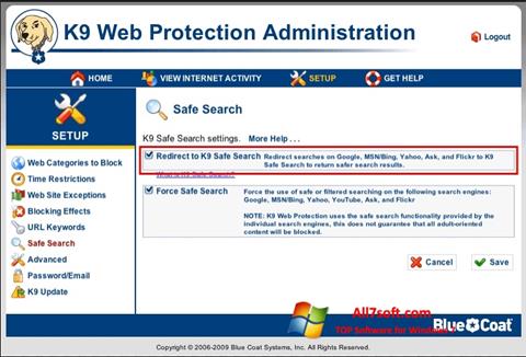Ekran görüntüsü K9 Web Protection Windows 7
