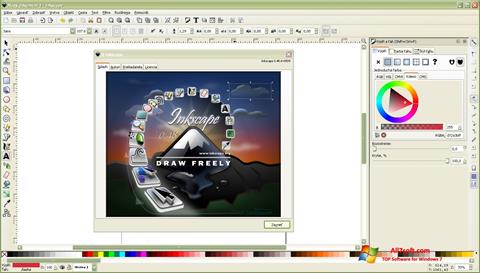 Ekran görüntüsü Inkscape Windows 7