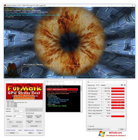 Ekran görüntüsü FurMark Windows 7