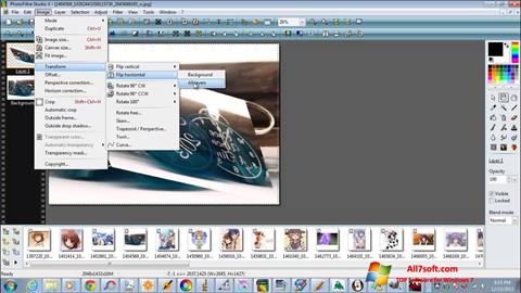Ekran görüntüsü PhotoFiltre Studio X Windows 7