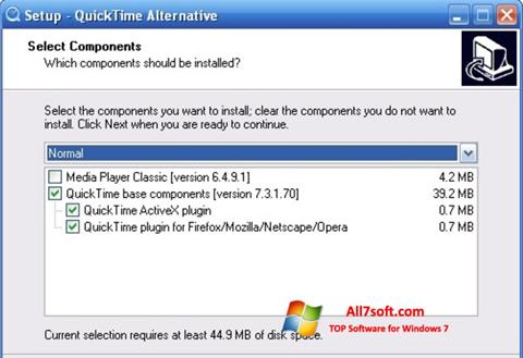 Ekran görüntüsü QuickTime Alternative Windows 7