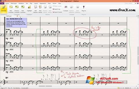 Ekran görüntüsü Sibelius Windows 7
