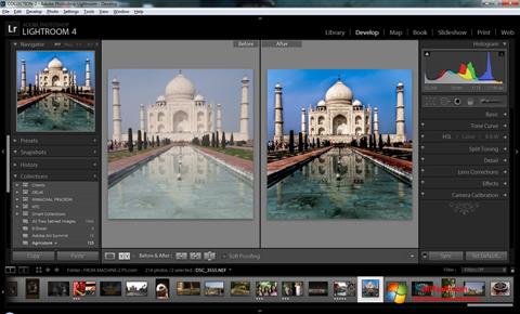 Ekran görüntüsü Adobe Photoshop Lightroom Windows 7