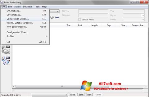 Ekran görüntüsü Exact Audio Copy Windows 7
