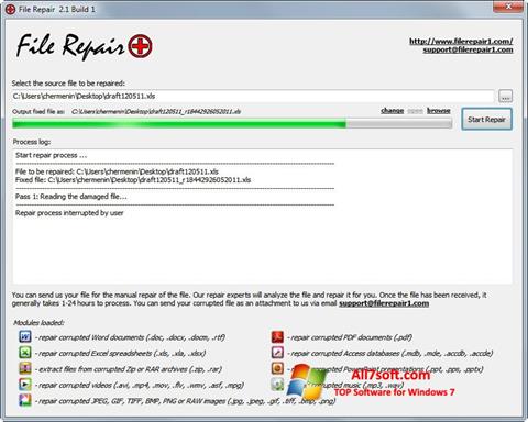 Ekran görüntüsü File Repair Windows 7