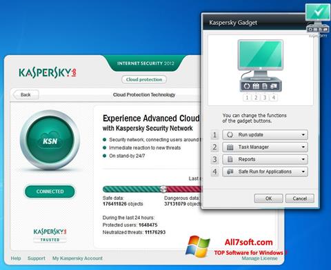 Ekran görüntüsü Kaspersky Internet Security Windows 7