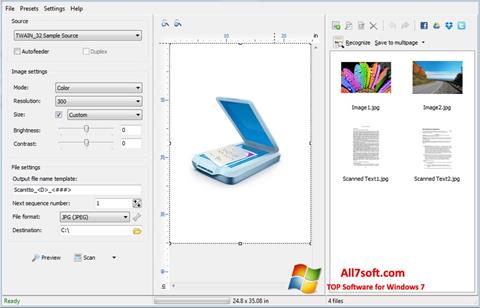 Ekran görüntüsü WinScan2PDF Windows 7
