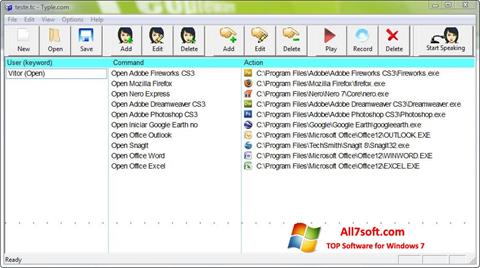 Ekran görüntüsü Typle Windows 7