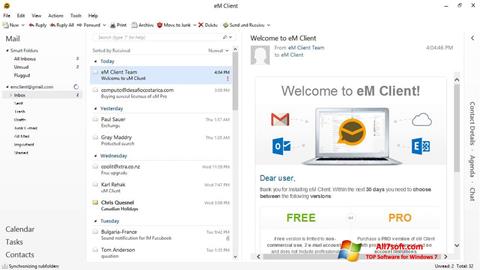 Ekran görüntüsü eM Client Windows 7